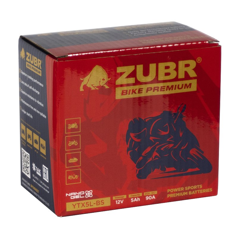 ZUBR BIKE PREMIUM YTX5L-BS