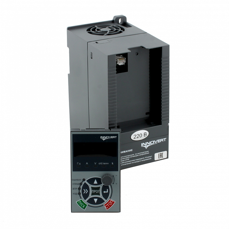 Преобразователь частоты векторный INNOVERT ITD112U21B2, 220В, 1,1кВт, 6А