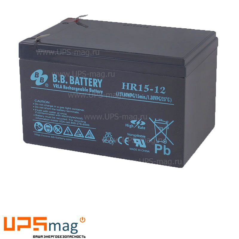 Аккумулятор BB Battery HR15-12