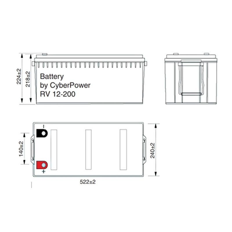Аккумулятор CyberPower RV 12-200