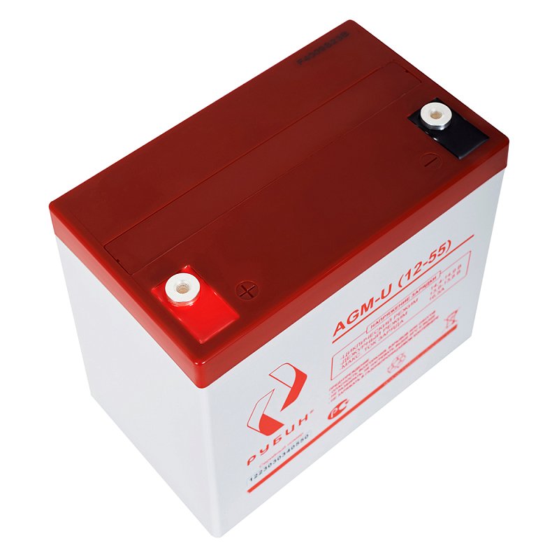 Рубин USB 12V 55Ah AGM 