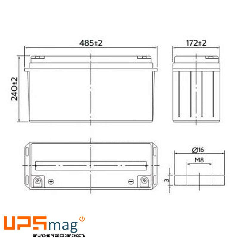 Аккумулятор Yellow HRL 12-150