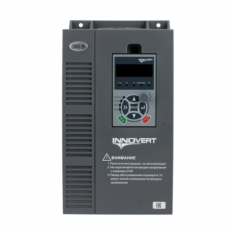 Преобразователь частоты для насосов INNOVERT PUMP IHD752P43T, 380В, 7,5кВт