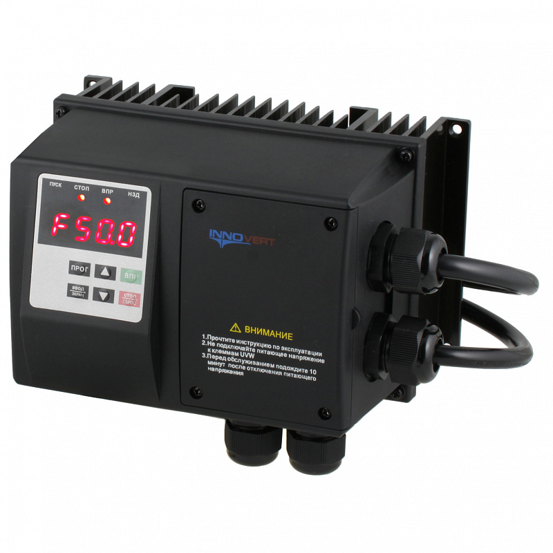 Преобразователь частоты пыле- влагозащищенный INNOVERT IPD222P43B, 380В, 2,2кВт, 5А, IP 65