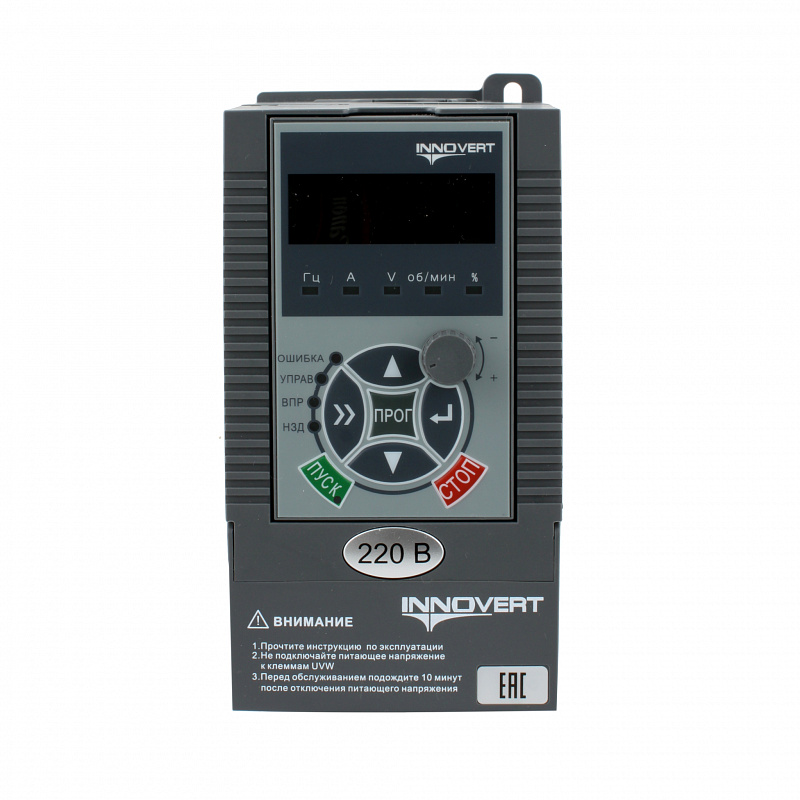 Преобразователь частоты векторный INNOVERT ITD251U21B2, 220В, 0,25кВт, 1,5А