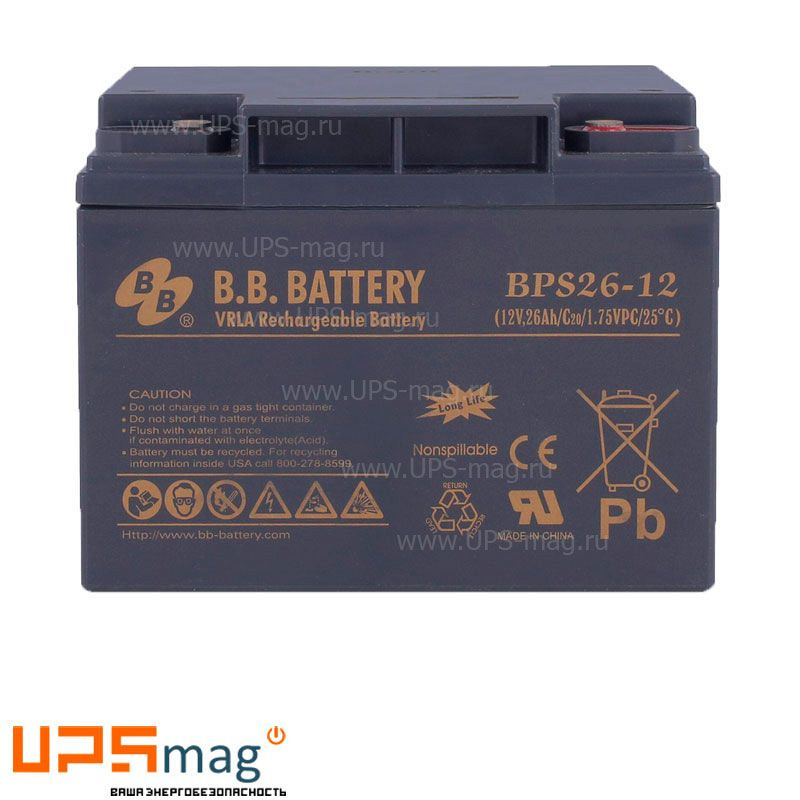 Аккумулятор BB Battery BPS 26-12