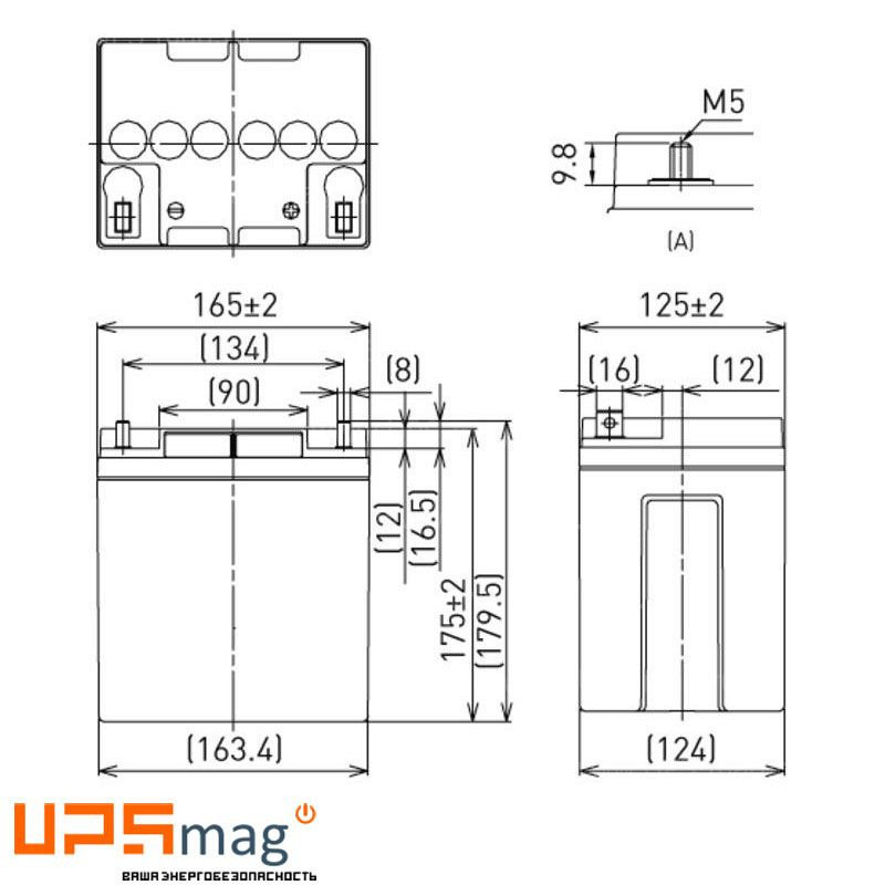 Аккумулятор Panasonic LC-P1228AP