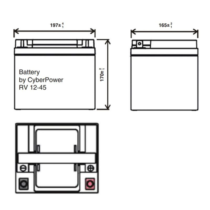 Аккумулятор CyberPower RV 12-45
