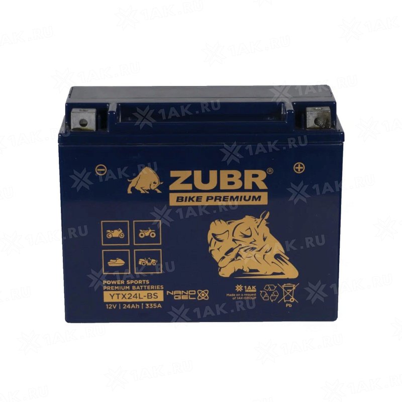 ZUBR BIKE PREMIUM YTX24L-BS