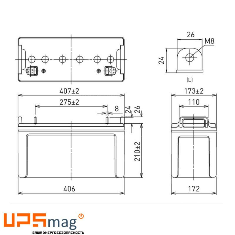 Аккумулятор Panasonic LC-XB12100P