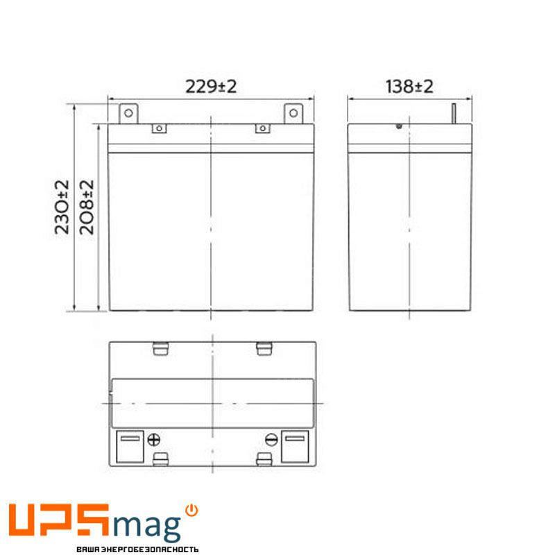Аккумулятор Yellow GB 12-50