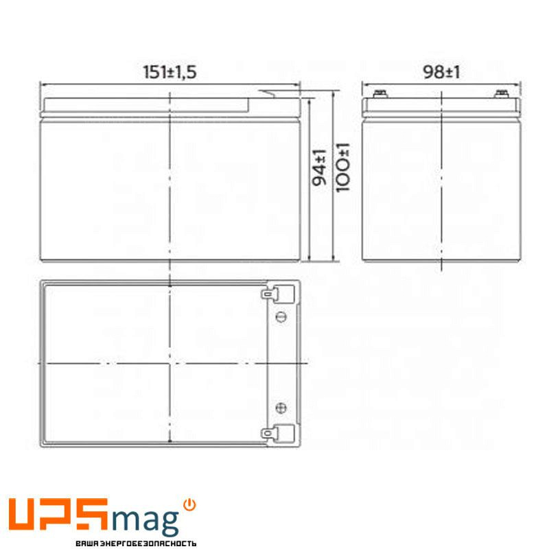 Аккумулятор Yellow HR 12-12
