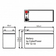 Аккумулятор CyberPower RV 12-10