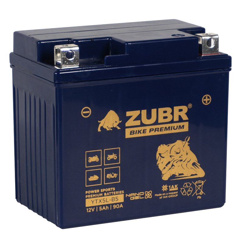 ZUBR BIKE PREMIUM YTX5L-BS
