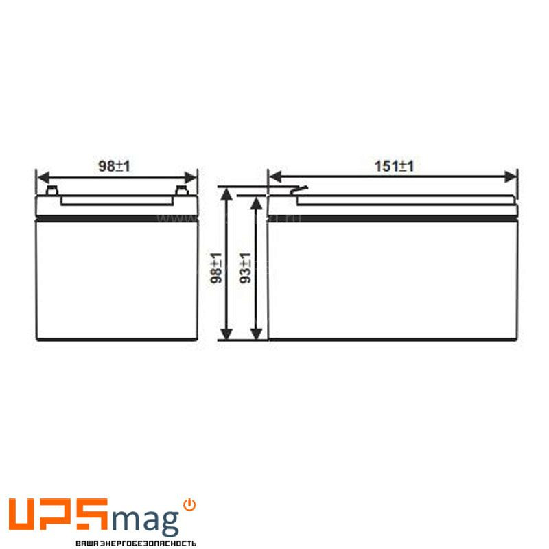 Аккумулятор WBR GP12120 F2